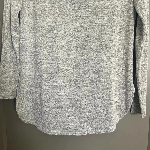 Banana Republic Womens Stretch V-Neck Long Sleeve Pullover Hoodie Gray Small - Picture 2 of 10